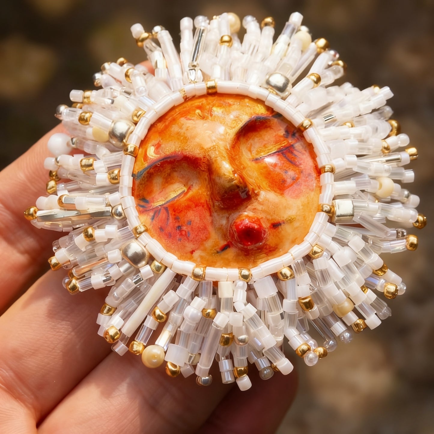 Sunflower Handmade Brooch