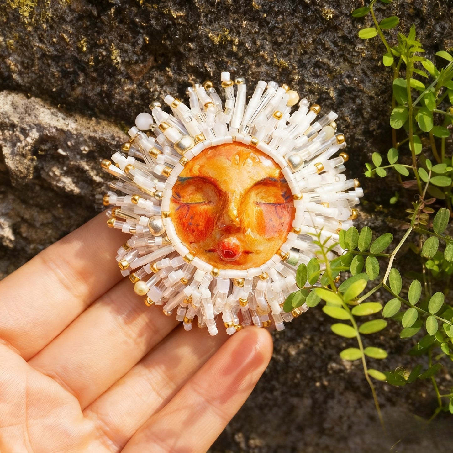 Sunflower Handmade Brooch