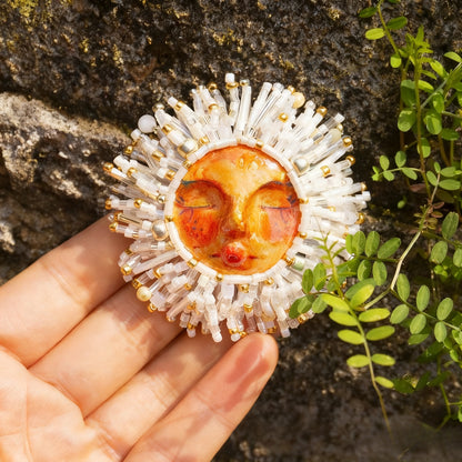 Sunflower Handmade Brooch