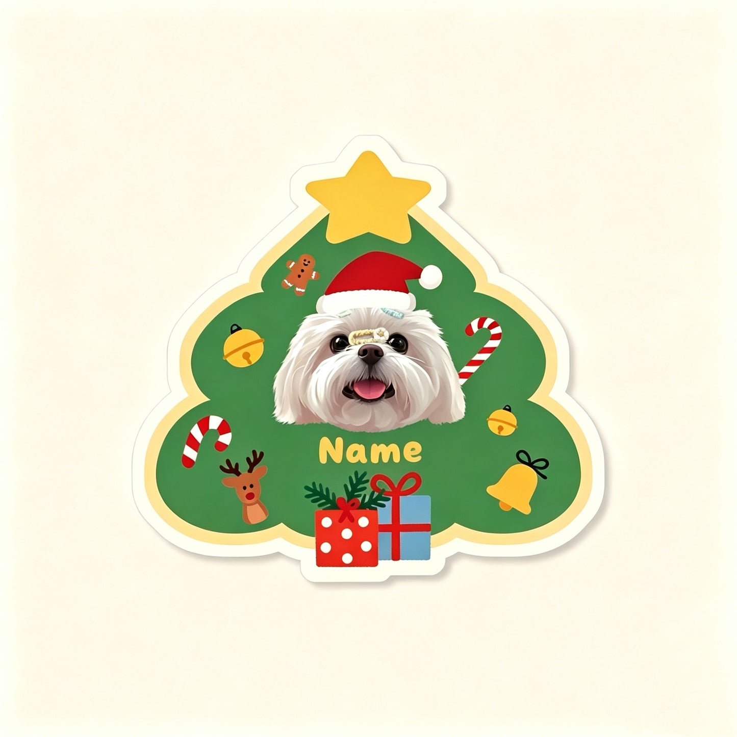 Custom Pet Rug – Christmas Tree