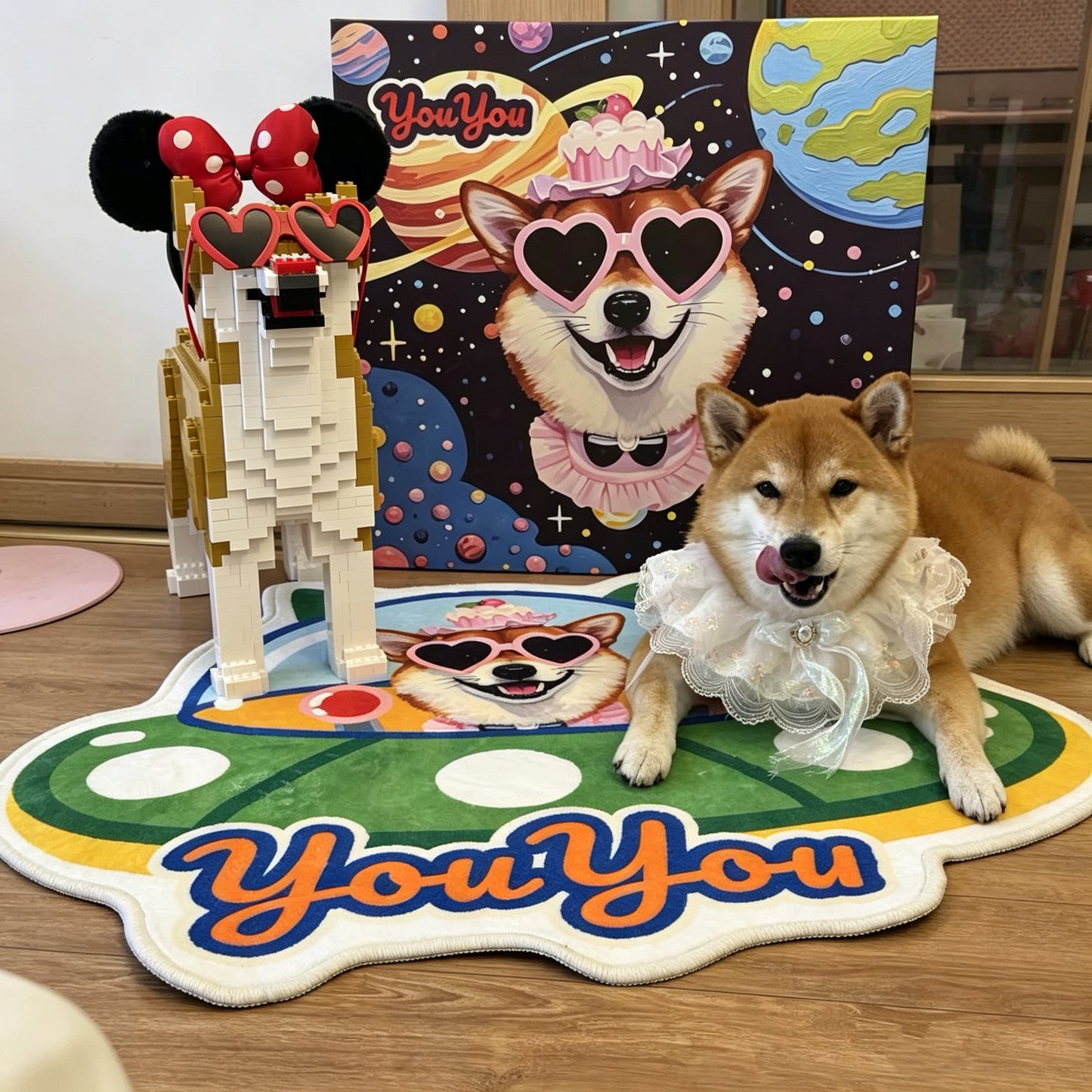 Custom Pet Rug – Spaceship