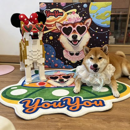 Custom Pet Rug – Spaceship